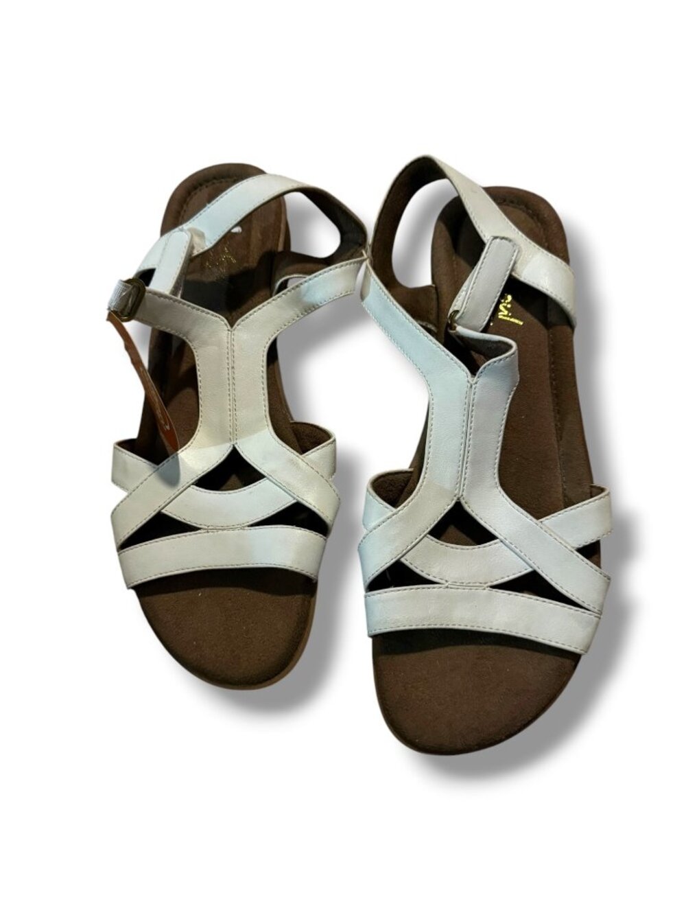 NWT Naturalizer White Leather Comfort Sandals – Size 9.5